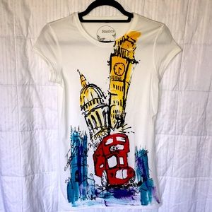 London screen print t-shirt